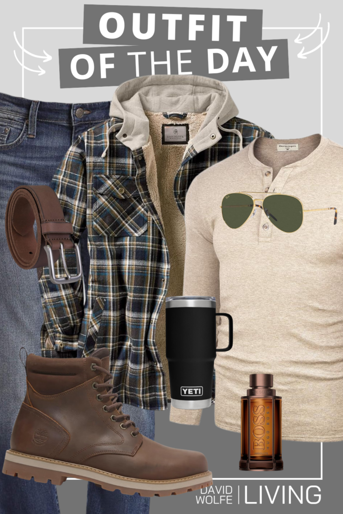 cozy rugged outfit and our outfit of the day